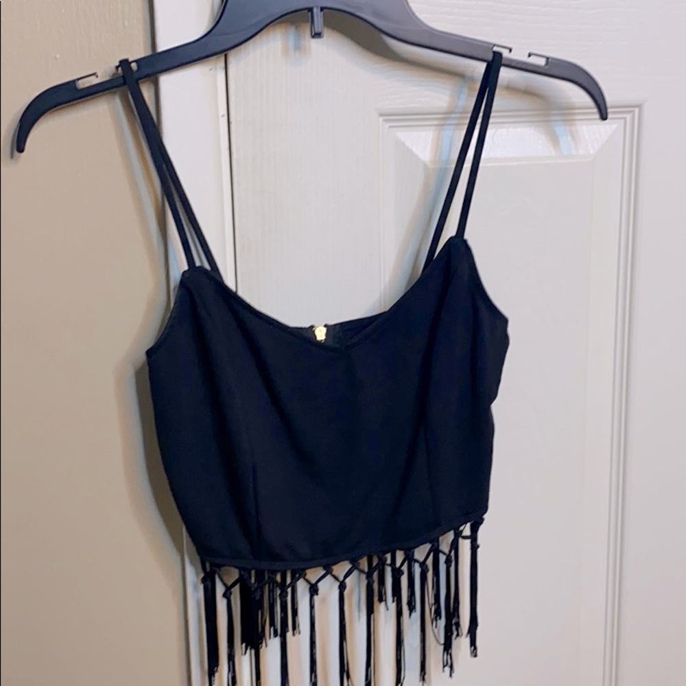 Fringe crop top